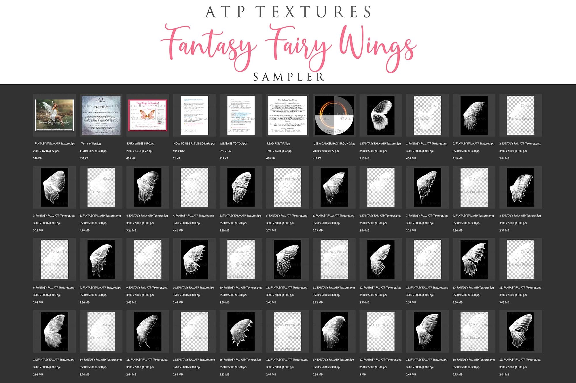 Fairy Wing Overlays For Photographers, Photoshop, Digital art and Creatives. Transparent, high resolution, faery wings for photography! These are gorgeous PNG overlays for fantasy digital art and Child portraiture. White fairy wings. Photo Overlays.